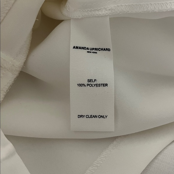 Amanda Uprichard White Mini Dress Size Medium - Picture 6 of 6